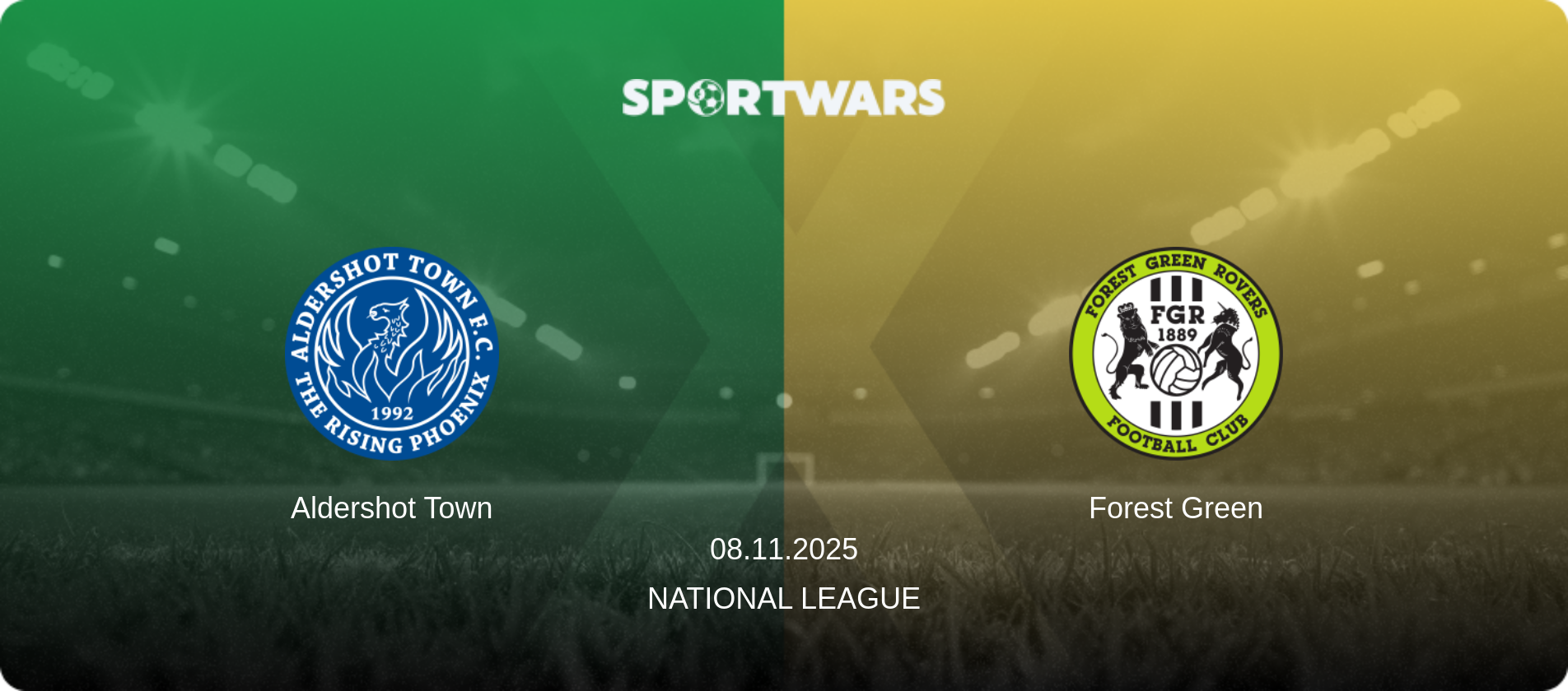 Aldershot Town — Forest Green, 08.11.2025 — National League (match preview)