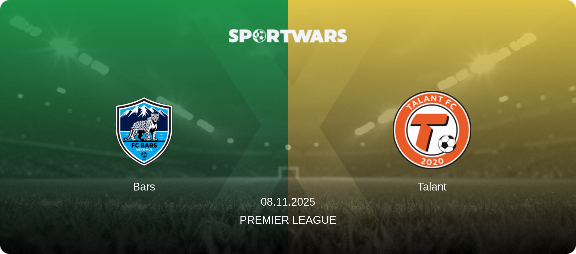 Bars — Talant, 08.11.2025 — Premier League (match preview)