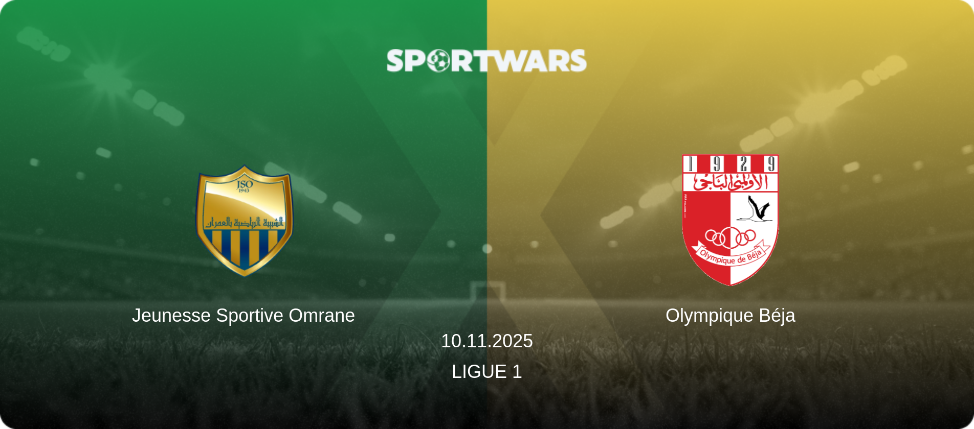 Jeunesse Sportive Omrane — Olympique Béja, 10.11.2025 — Ligue 1 (match preview)