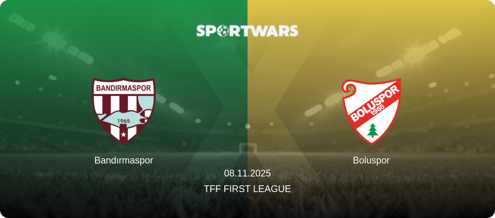 Bandırmaspor — Boluspor, 08.11.2025 — TFF First League (match preview)