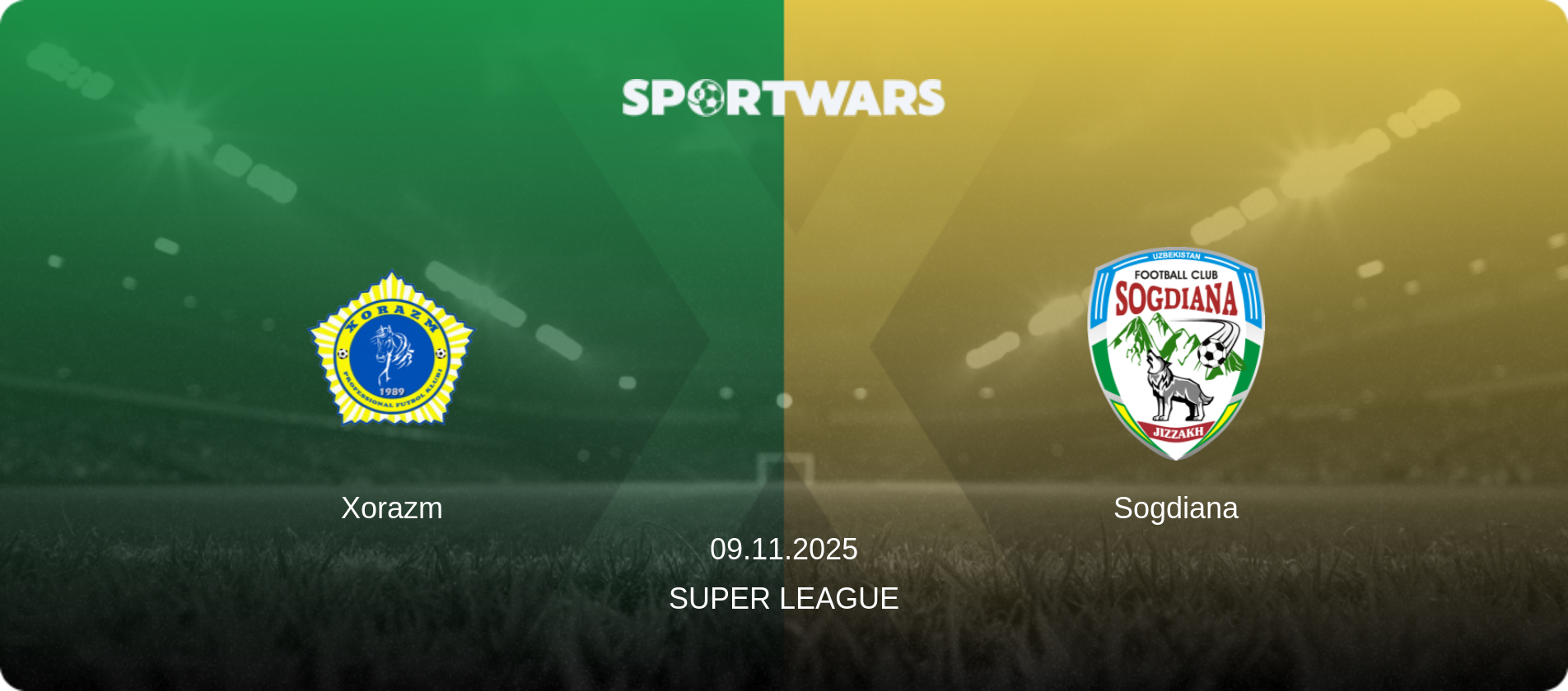 Xorazm — Sogdiana, 09.11.2025 — Super League (match preview)