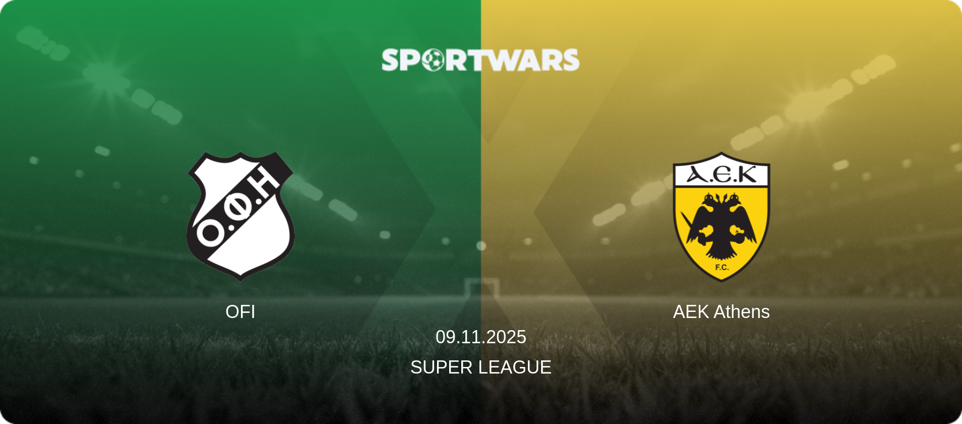 OFI — AEK Athens, 09.11.2025 — Super League (match preview)