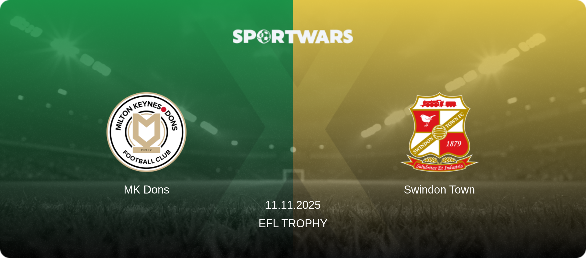 MK Dons — Swindon Town, 11.11.2025 — EFL Trophy (match preview)