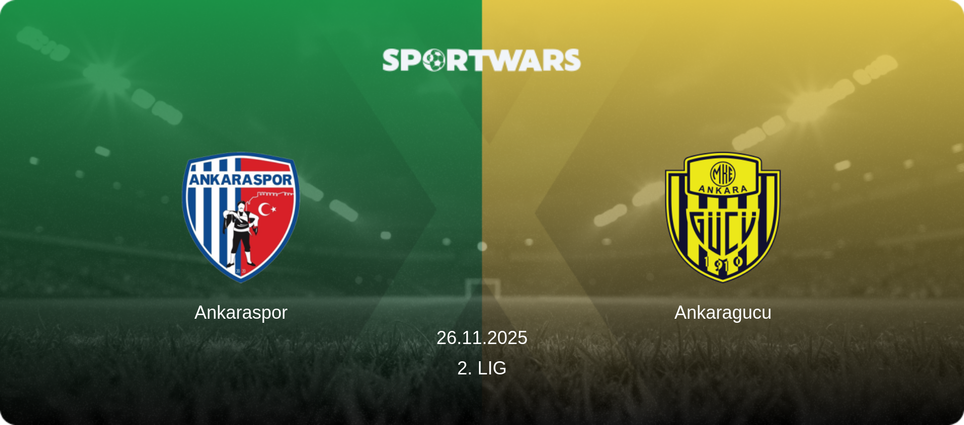 Ankaraspor — Ankaragucu, 26.11.2025 — 2. Lig (match preview)