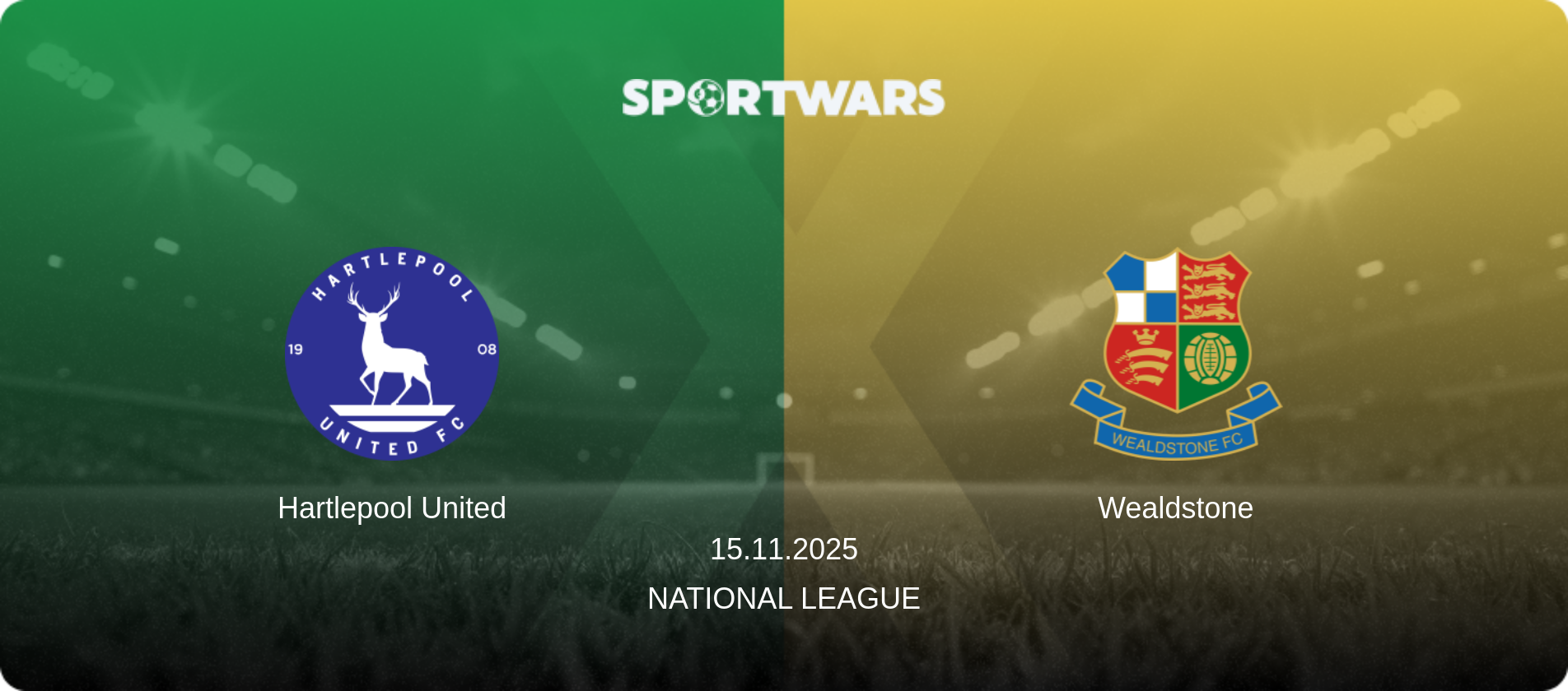 Hartlepool United — Wealdstone, 15.11.2025 — National League (match preview)