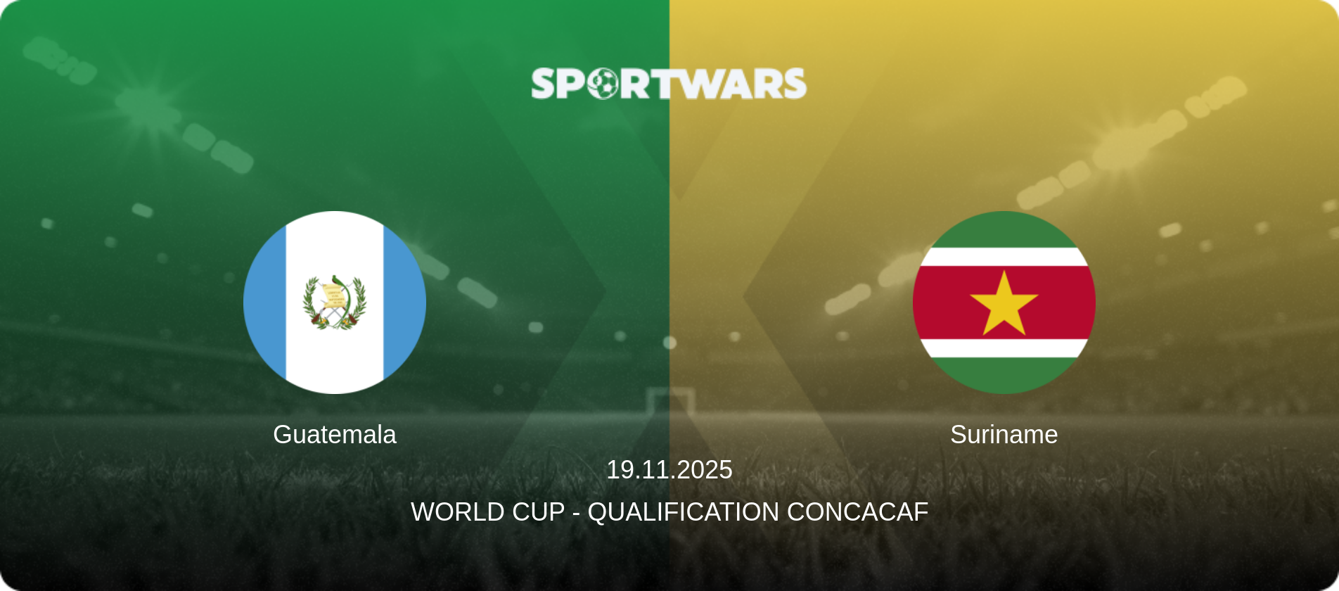 Guatemala — Suriname, 19.11.2025 — World Cup - Qualification CONCACAF (match preview)