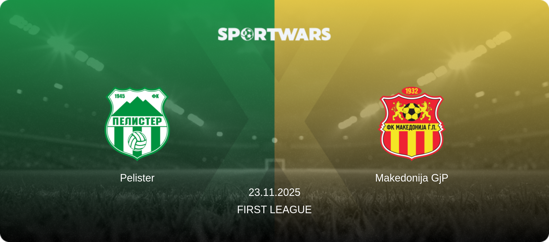 Pelister — Makedonija GjP, 23.11.2025 — First League (match preview)