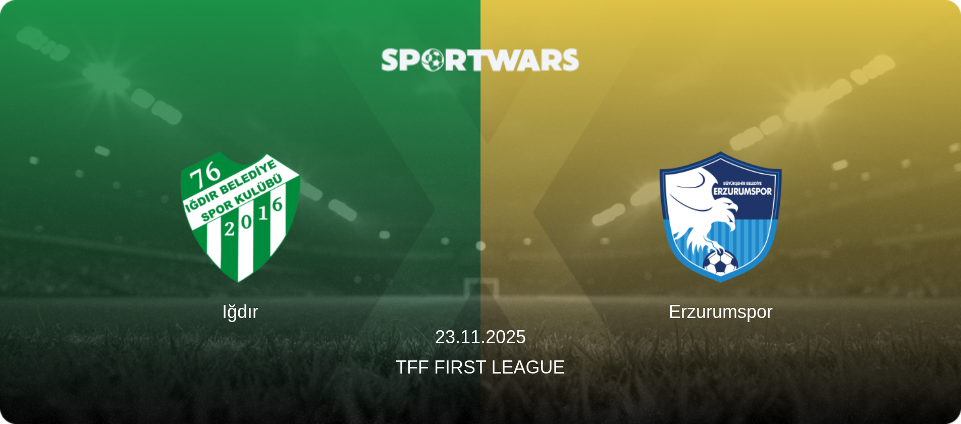 Iğdır — Erzurumspor, 23.11.2025 — TFF First League (match preview)