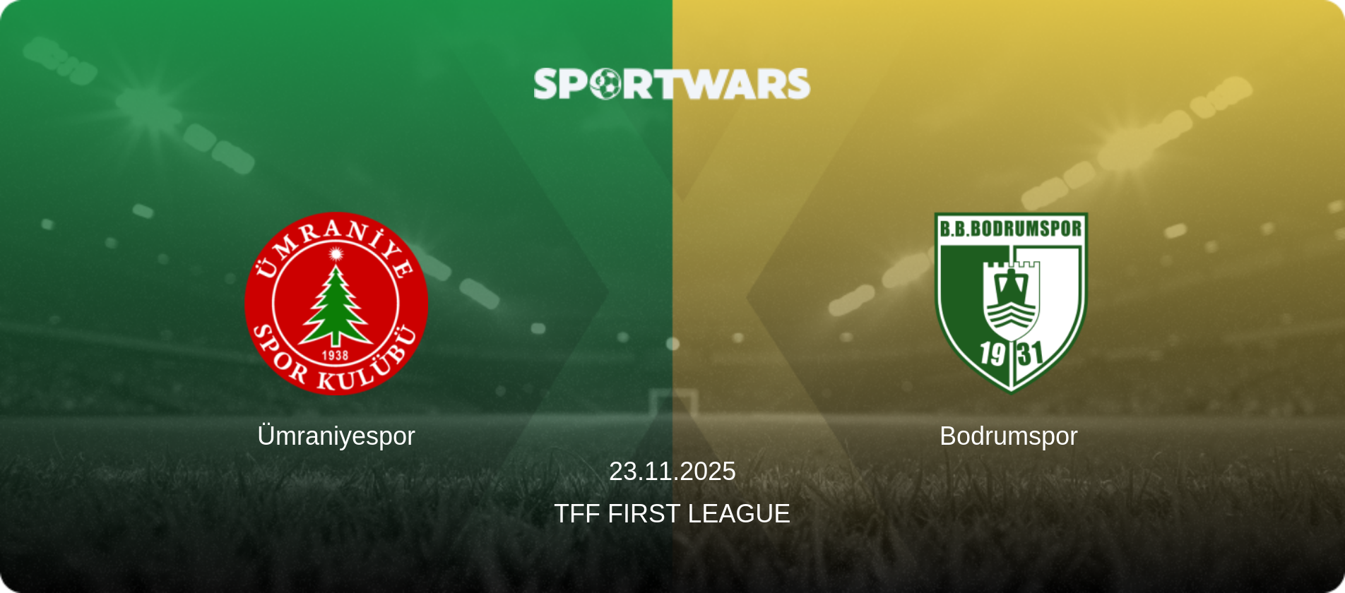 Ümraniyespor — Bodrumspor, 23.11.2025 — TFF First League (match preview)