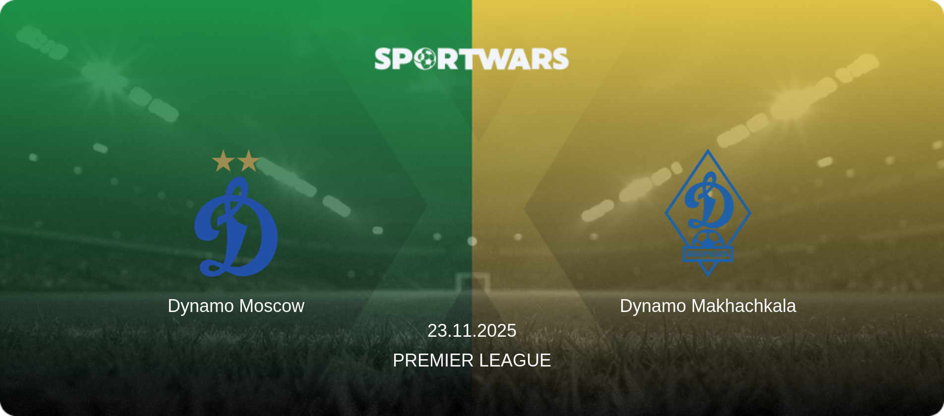 Dynamo Moscow — Dynamo Makhachkala, 23.11.2025 — Premier League (match preview)