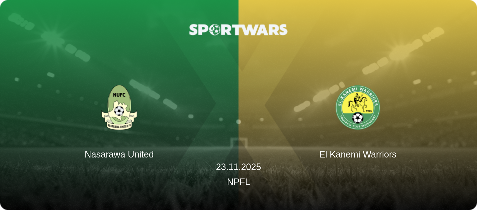 Nasarawa United — El Kanemi Warriors, 23.11.2025 — NPFL (match preview)