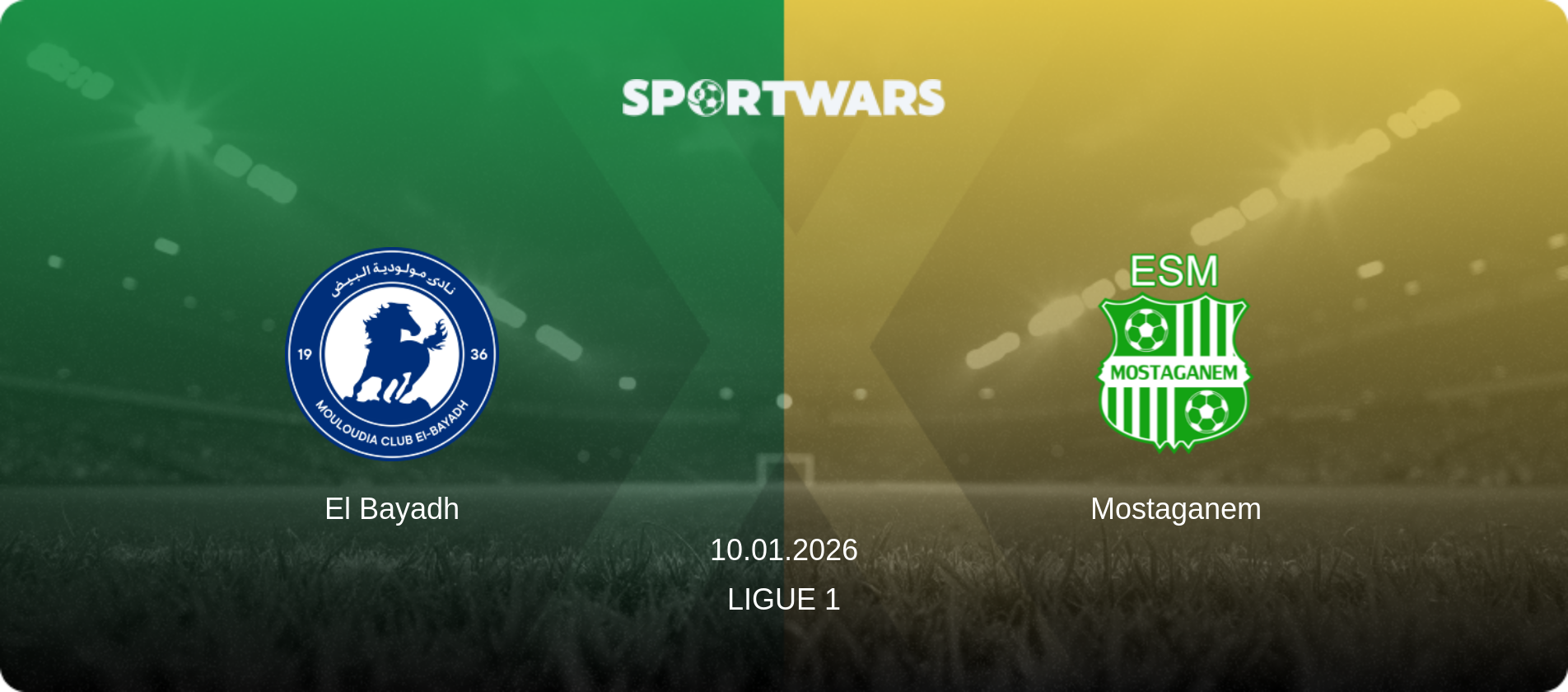 El Bayadh — Mostaganem, 10.01.2026 — Ligue 1 (match preview)