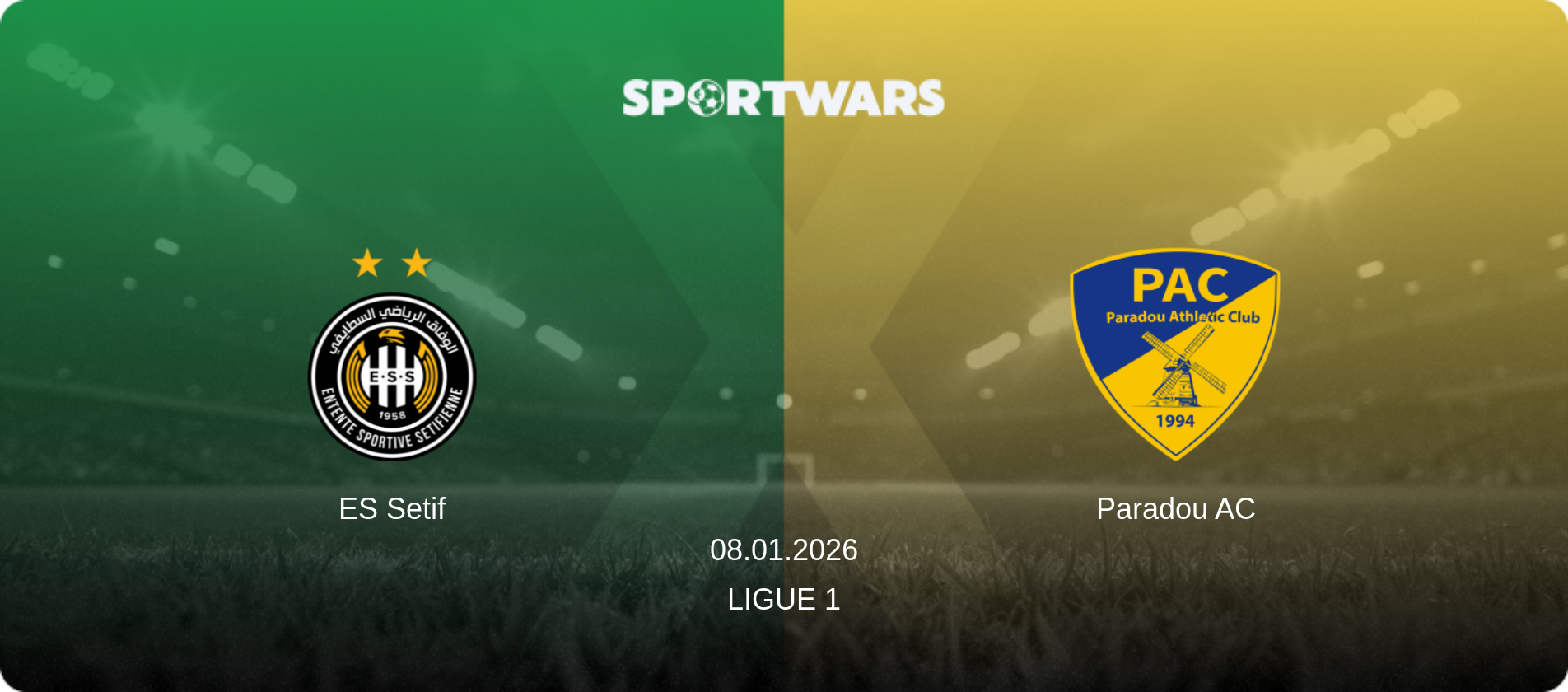 ES Setif — Paradou AC, 08.01.2026 — Ligue 1 (match preview)