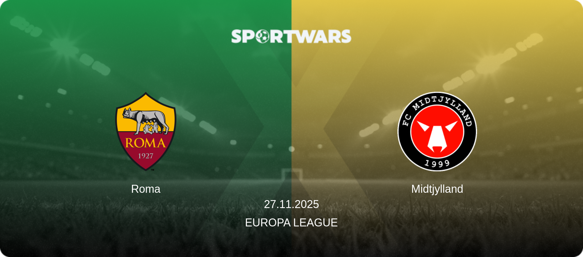 Roma — Midtjylland, 27.11.2025 — Europa League (match preview)