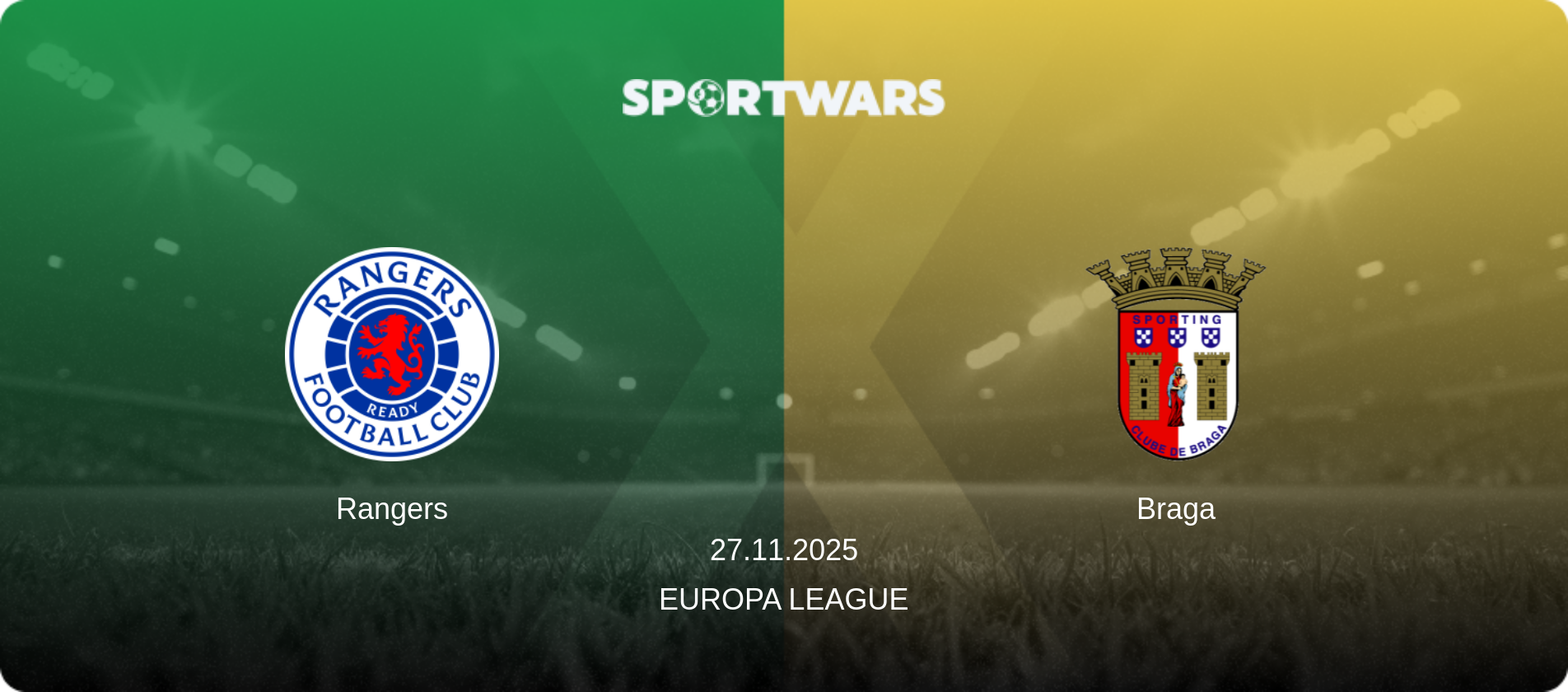 Rangers — Braga, 27.11.2025 — Europa League (match preview)