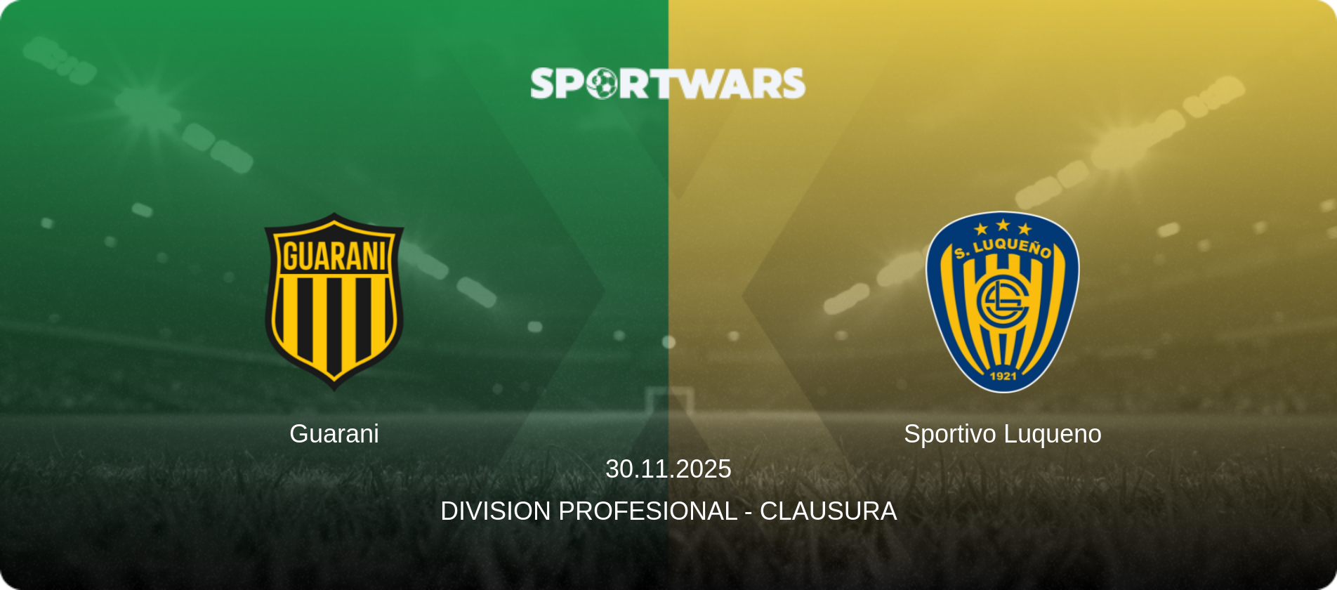 Guarani — Sportivo Luqueno, 30.11.2025 — Division Profesional - Clausura (match preview)