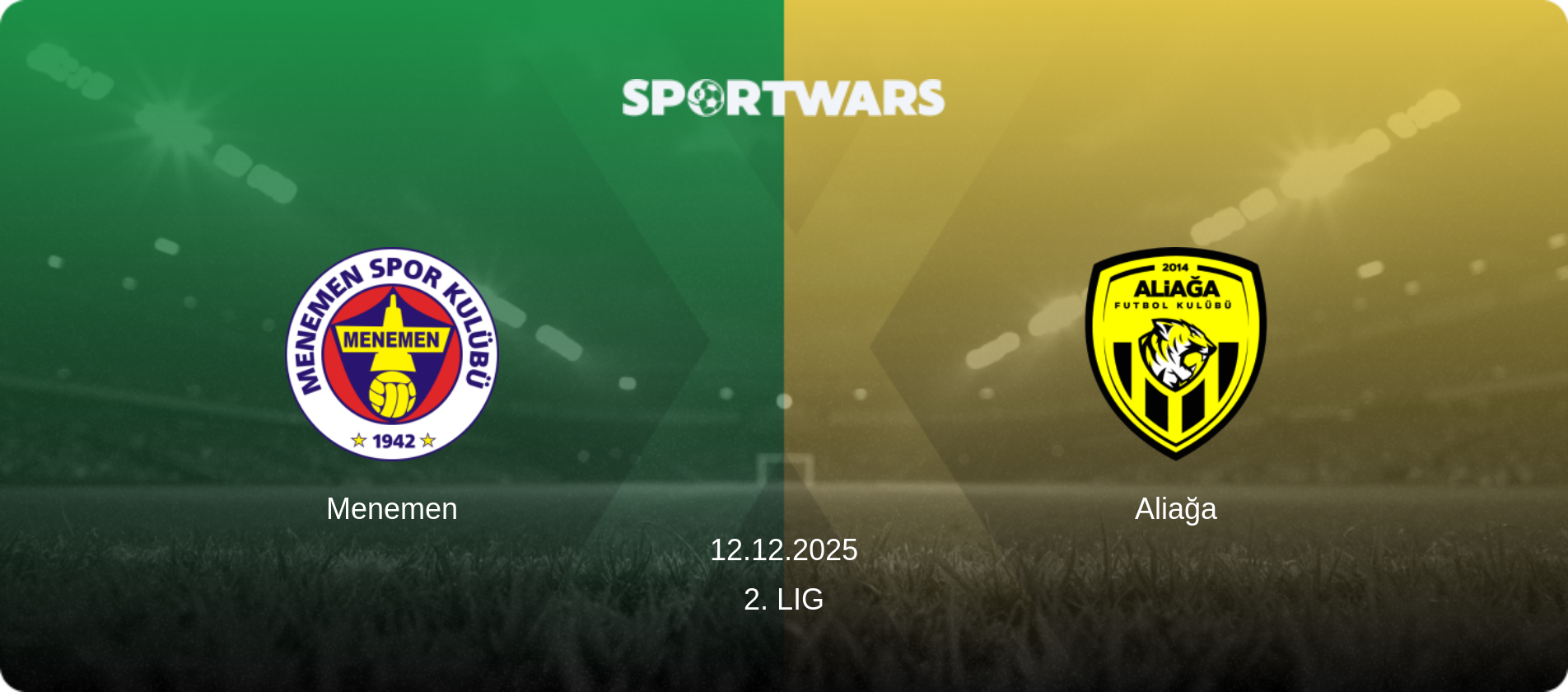 Menemen — Aliağa, 12.12.2025 — 2. Lig (match preview)