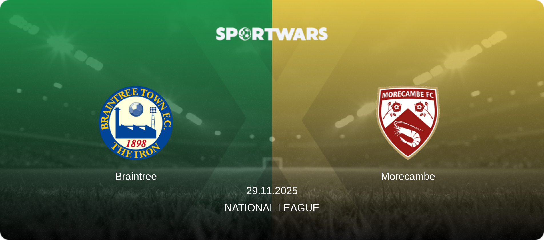 Braintree — Morecambe, 29.11.2025 — National League (match preview)