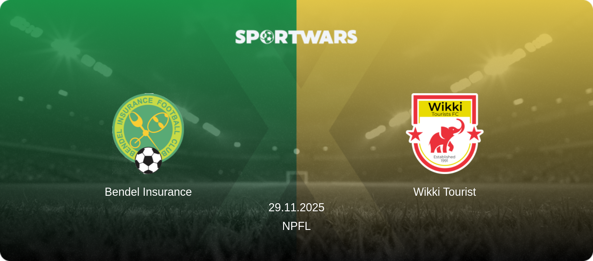 Bendel Insurance — Wikki Tourist, 29.11.2025 — NPFL (match preview)