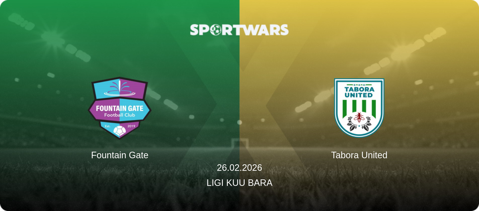 Fountain Gate — Tabora United, 26.02.2026 — Ligi kuu Bara (match preview)