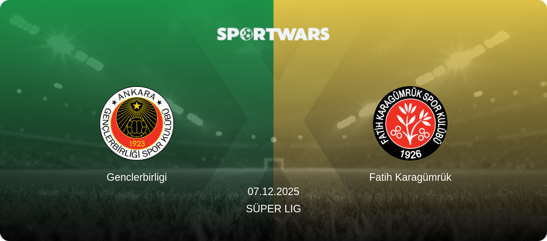 Genclerbirligi — Fatih Karagümrük, 07.12.2025 — Süper Lig (match preview)