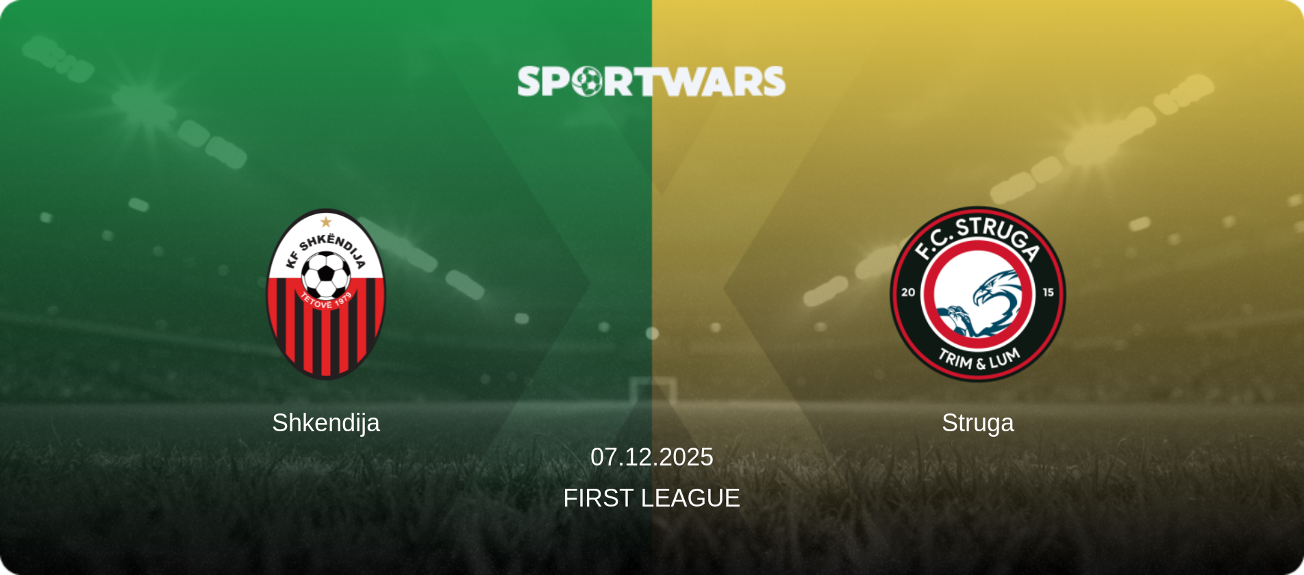 Shkendija — Struga, 07.12.2025 — First League (match preview)