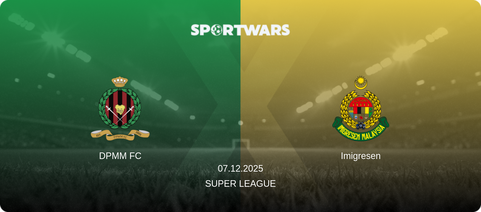 DPMM FC — Imigresen, 07.12.2025 — Super League (match preview)