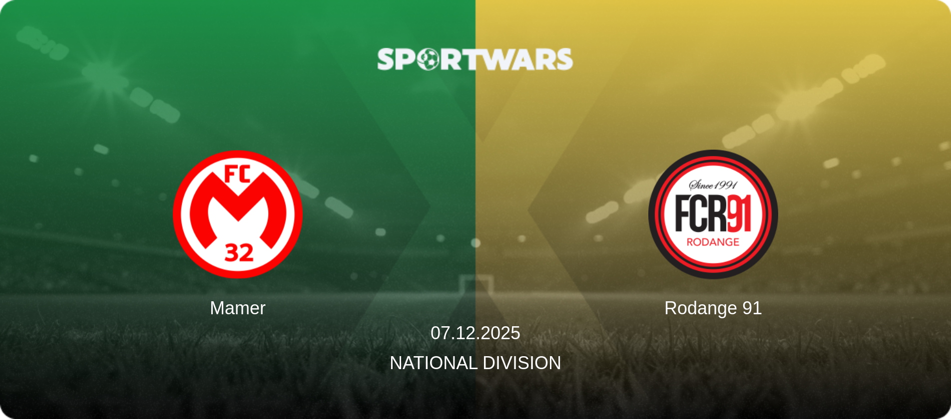 Mamer — Rodange 91, 07.12.2025 — National Division (match preview)