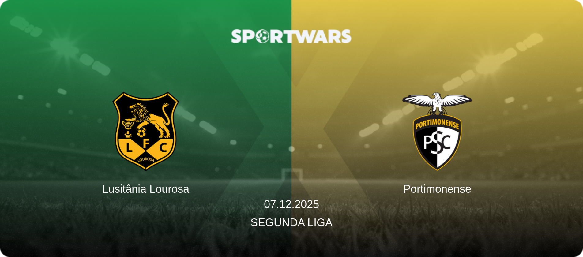 Lusitânia Lourosa — Portimonense, 07.12.2025 — Segunda Liga (match preview)