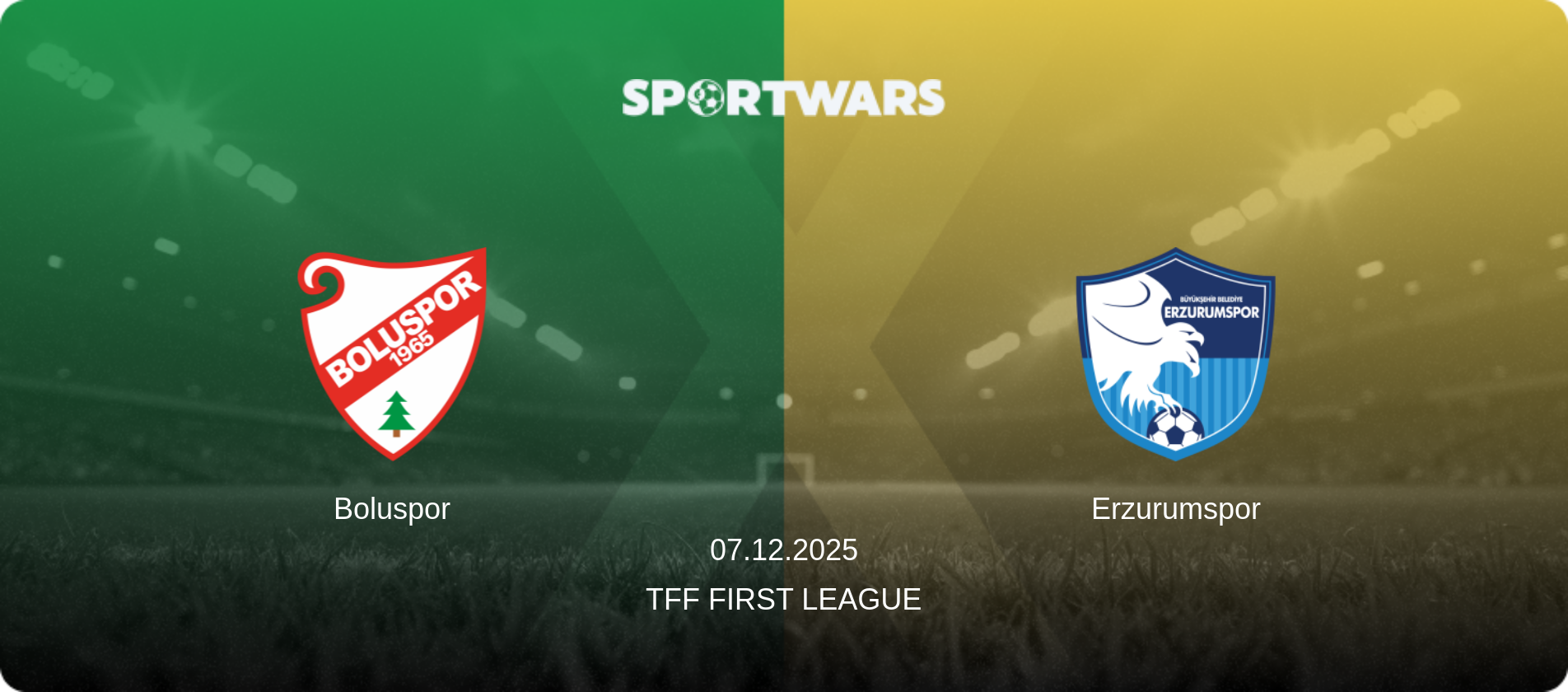 Boluspor — Erzurumspor, 07.12.2025 — TFF First League (match preview)