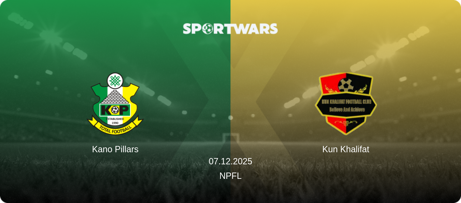 Kano Pillars — Kun Khalifat, 07.12.2025 — NPFL (match preview)