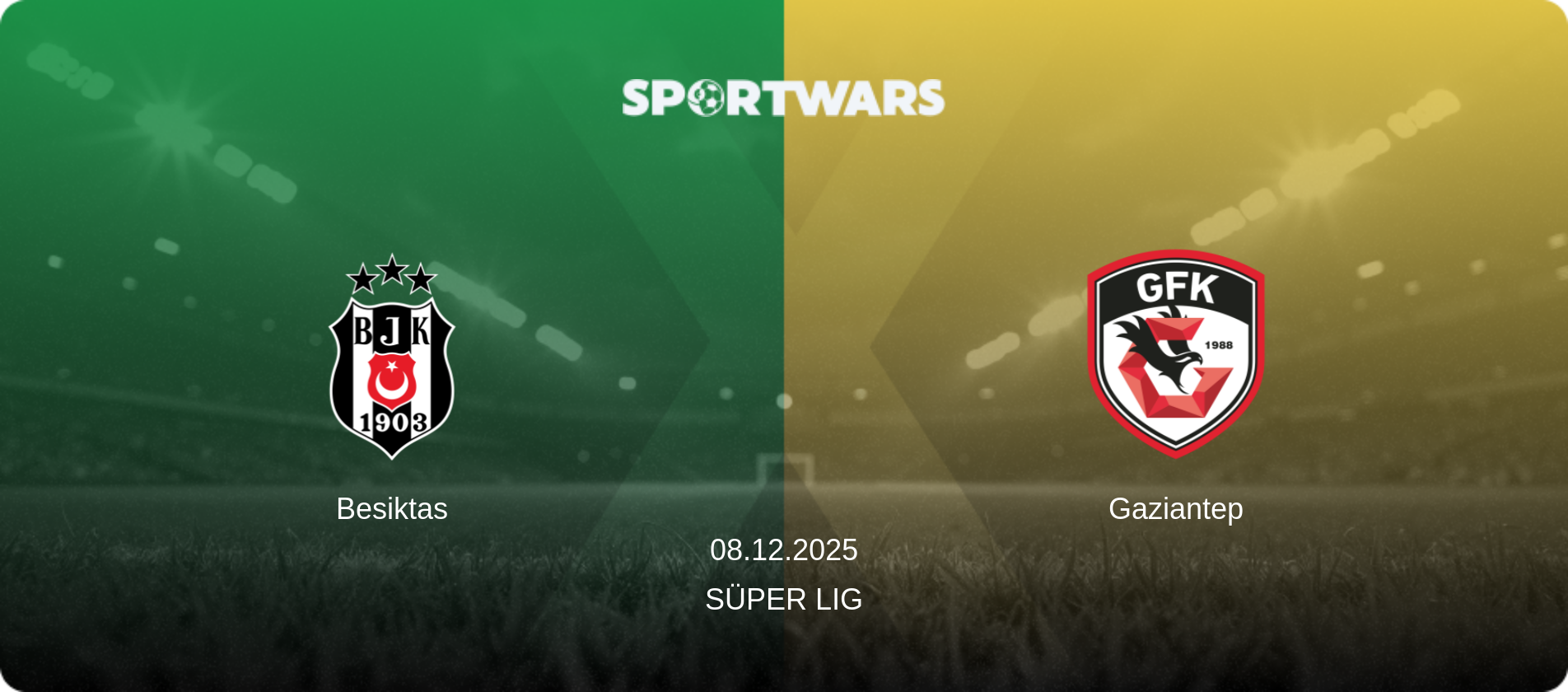 Besiktas — Gaziantep, 08.12.2025 — Süper Lig (match preview)
