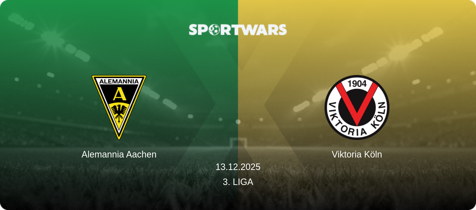 Alemannia Aachen — Viktoria Köln, 13.12.2025 — 3. Liga (match preview)