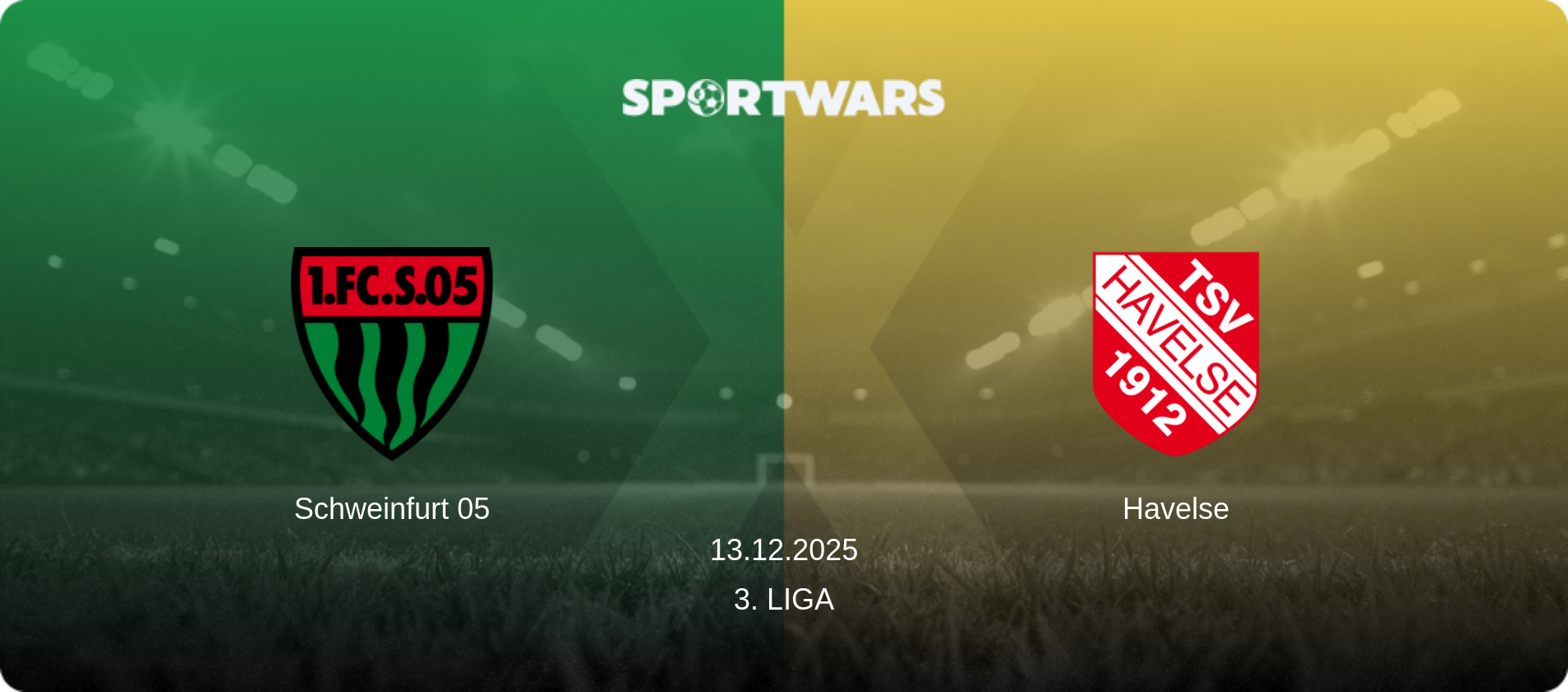 Schweinfurt 05 — Havelse, 13.12.2025 — 3. Liga (match preview)