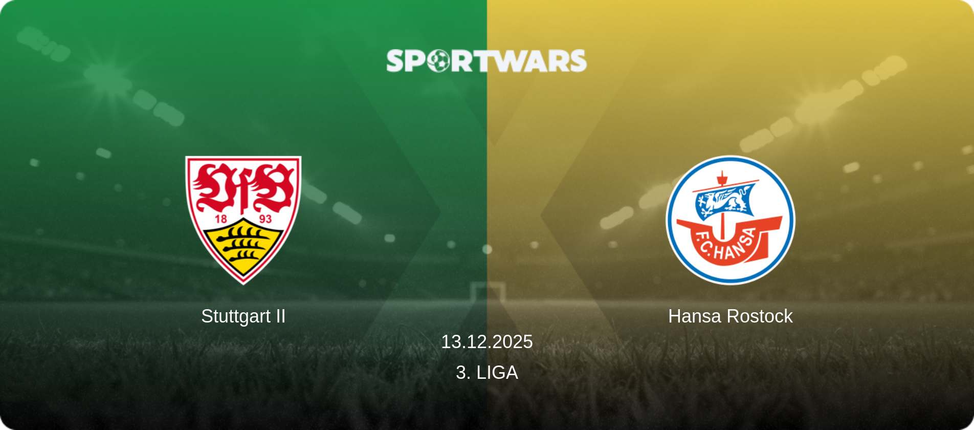 Stuttgart II — Hansa Rostock, 13.12.2025 — 3. Liga (match preview)