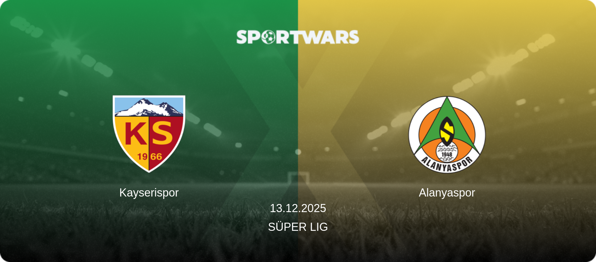 Kayserispor — Alanyaspor, 13.12.2025 — Süper Lig (match preview)