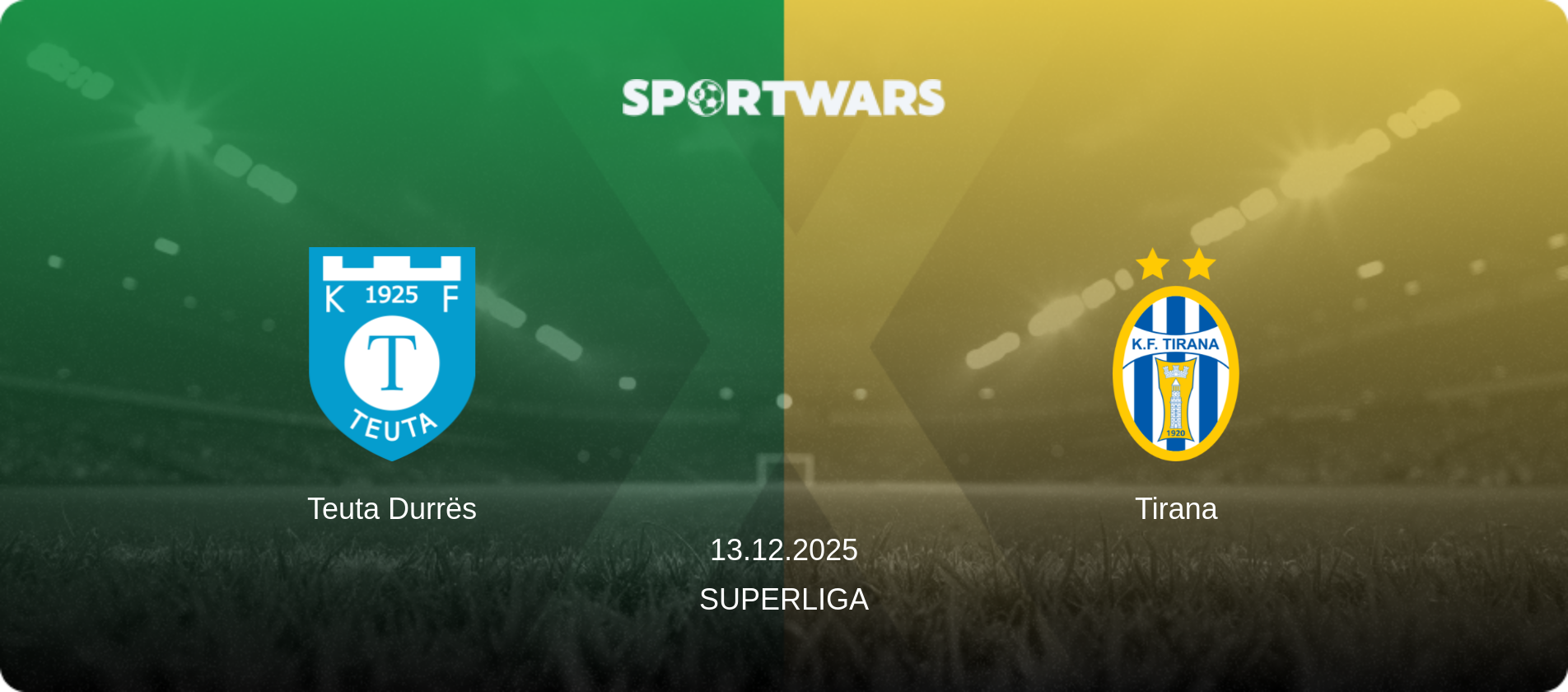 Teuta Durrës — Tirana, 13.12.2025 — Superliga (match preview)