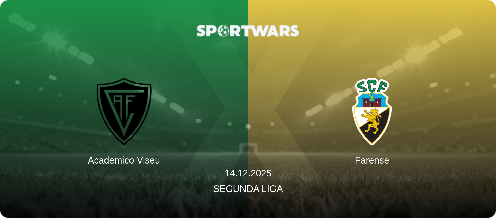 Academico Viseu — Farense, 14.12.2025 — Segunda Liga (match preview)