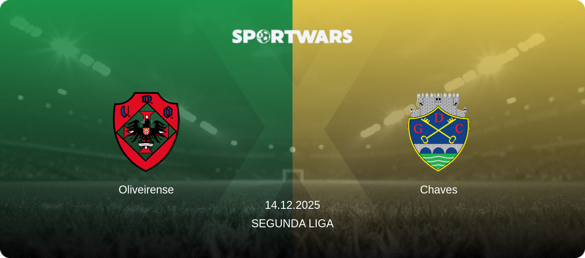 Oliveirense — Chaves, 14.12.2025 — Segunda Liga (match preview)