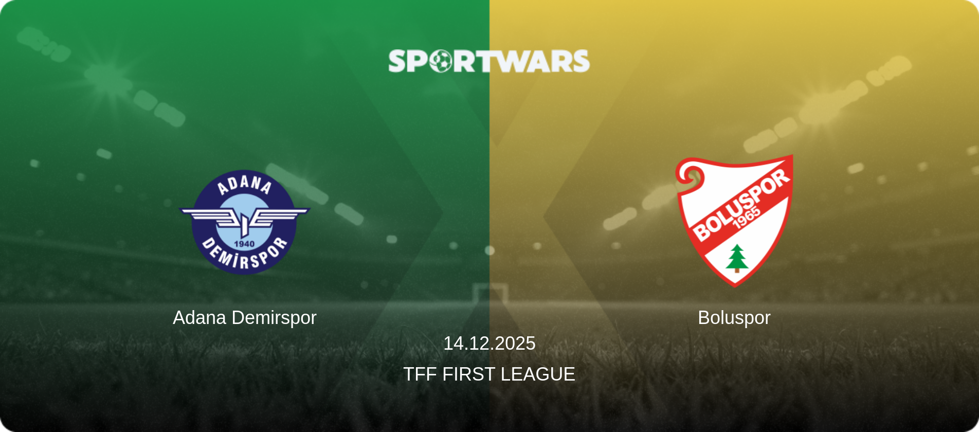 Adana Demirspor — Boluspor, 14.12.2025 — TFF First League (match preview)