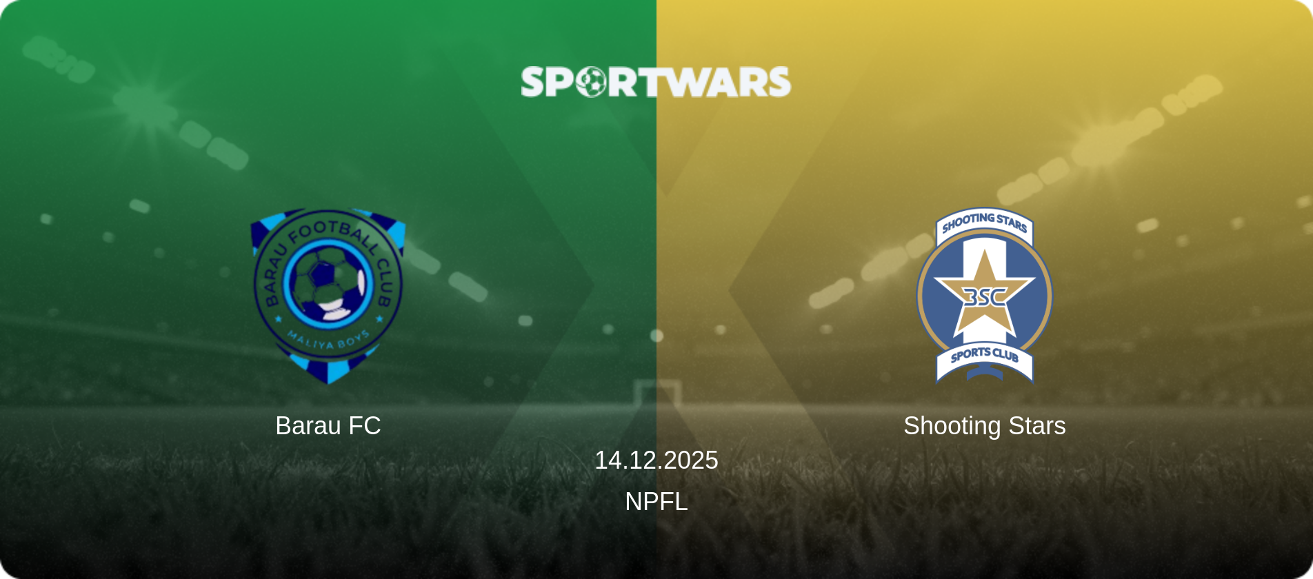 Barau FC — Shooting Stars, 14.12.2025 — NPFL (match preview)
