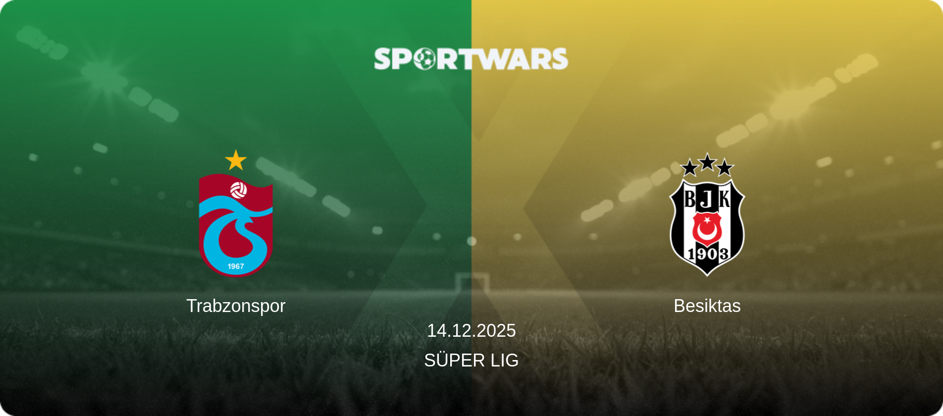 Trabzonspor — Besiktas, 14.12.2025 — Süper Lig (match preview)