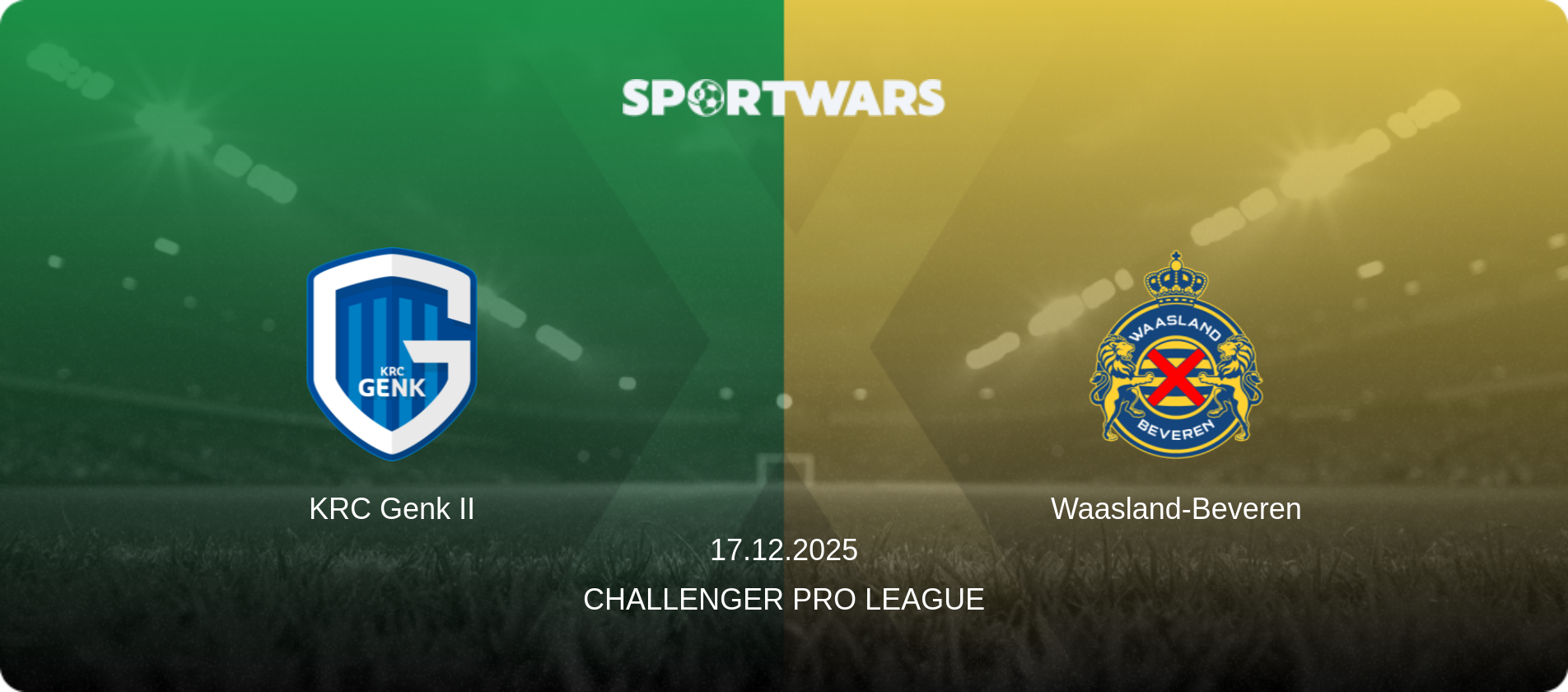 KRC Genk II — Waasland-Beveren, 17.12.2025 — Challenger Pro League (match preview)