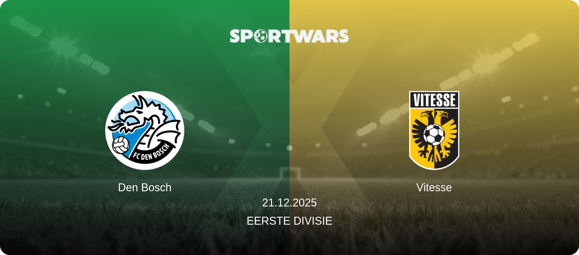 Den Bosch — Vitesse, 21.12.2025 — Eerste Divisie (match preview)