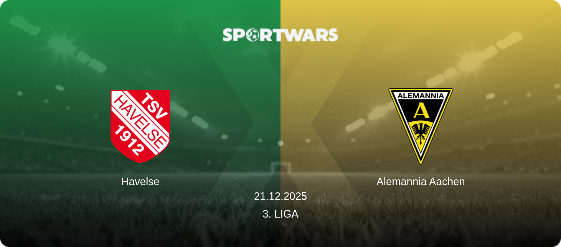 Havelse — Alemannia Aachen, 21.12.2025 — 3. Liga (match preview)