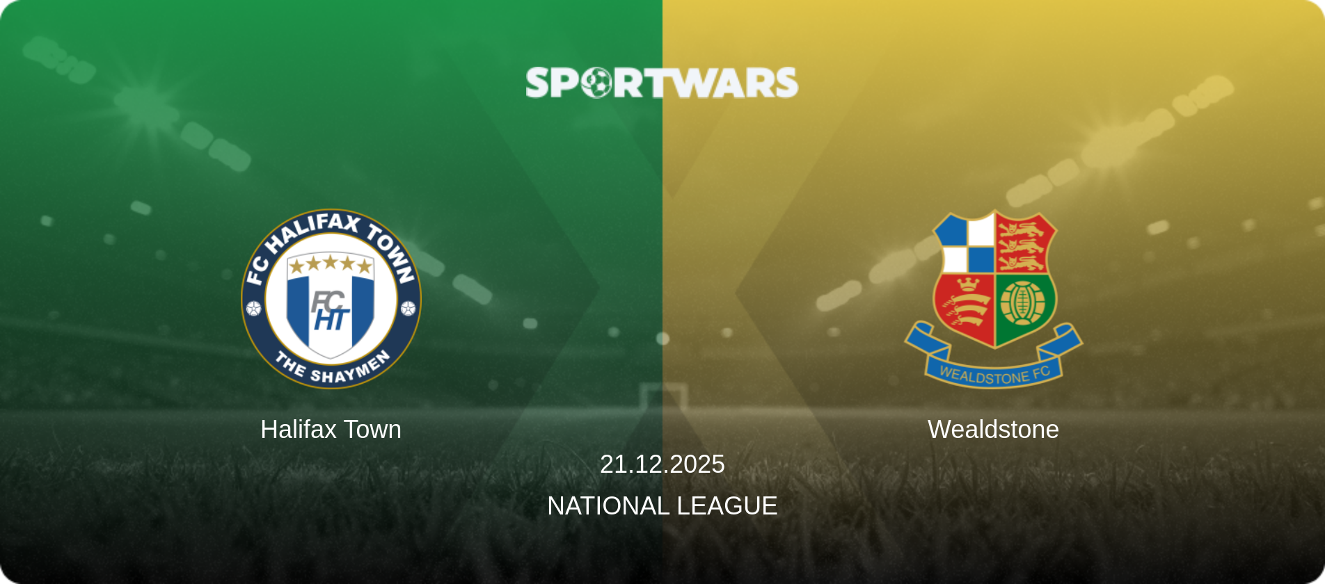 Halifax Town — Wealdstone, 21.12.2025 — National League (match preview)