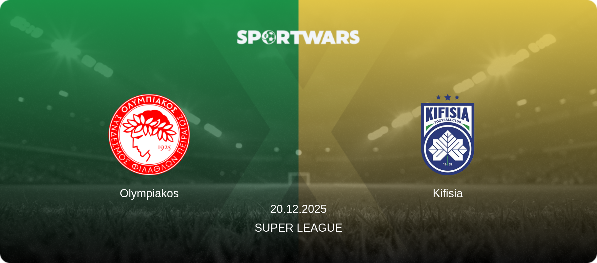 Olympiakos — Kifisia, 20.12.2025 — Super League (match preview)