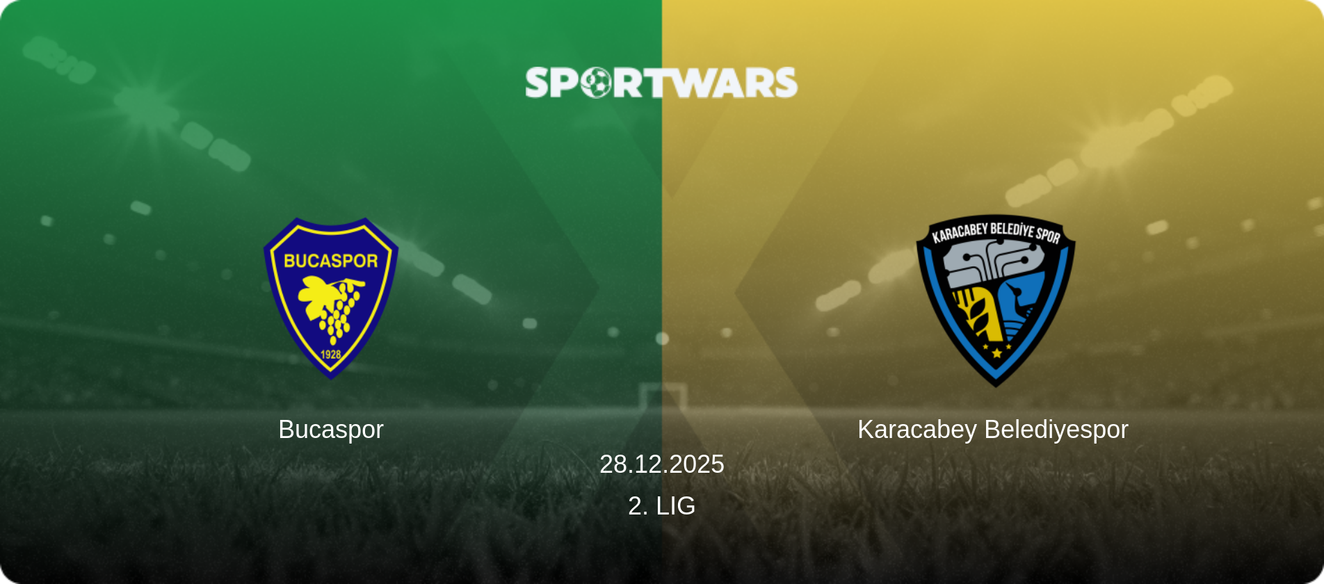 Bucaspor — Karacabey Belediyespor, 28.12.2025 — 2. Lig (match preview)