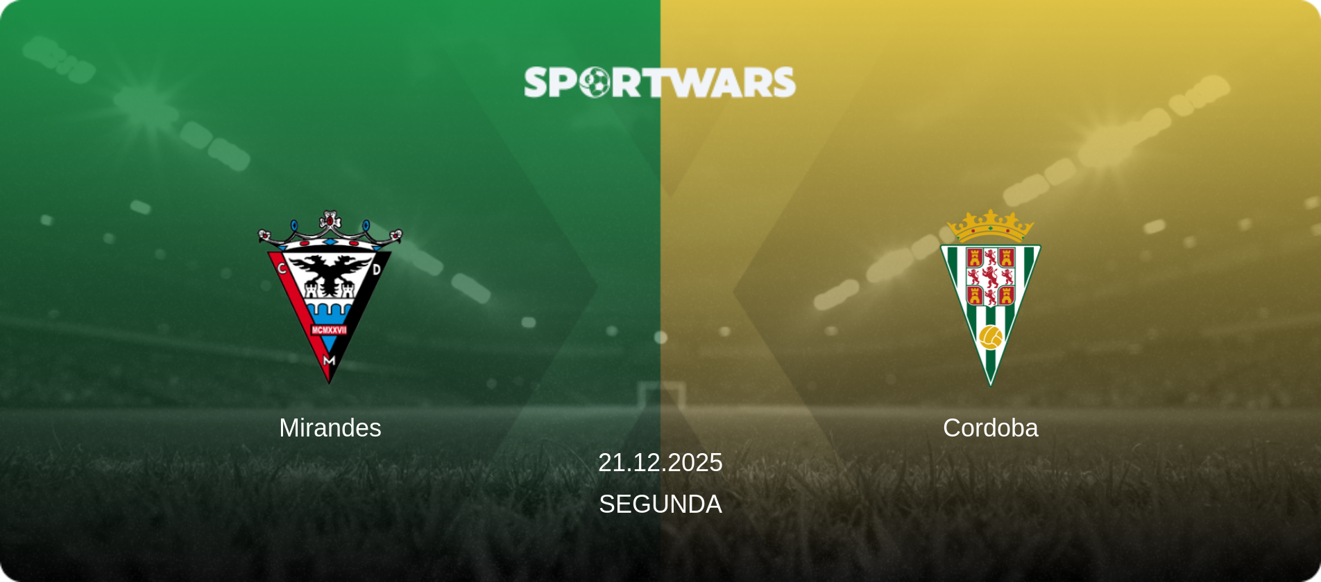 Mirandes — Cordoba, 21.12.2025 — Segunda (match preview)