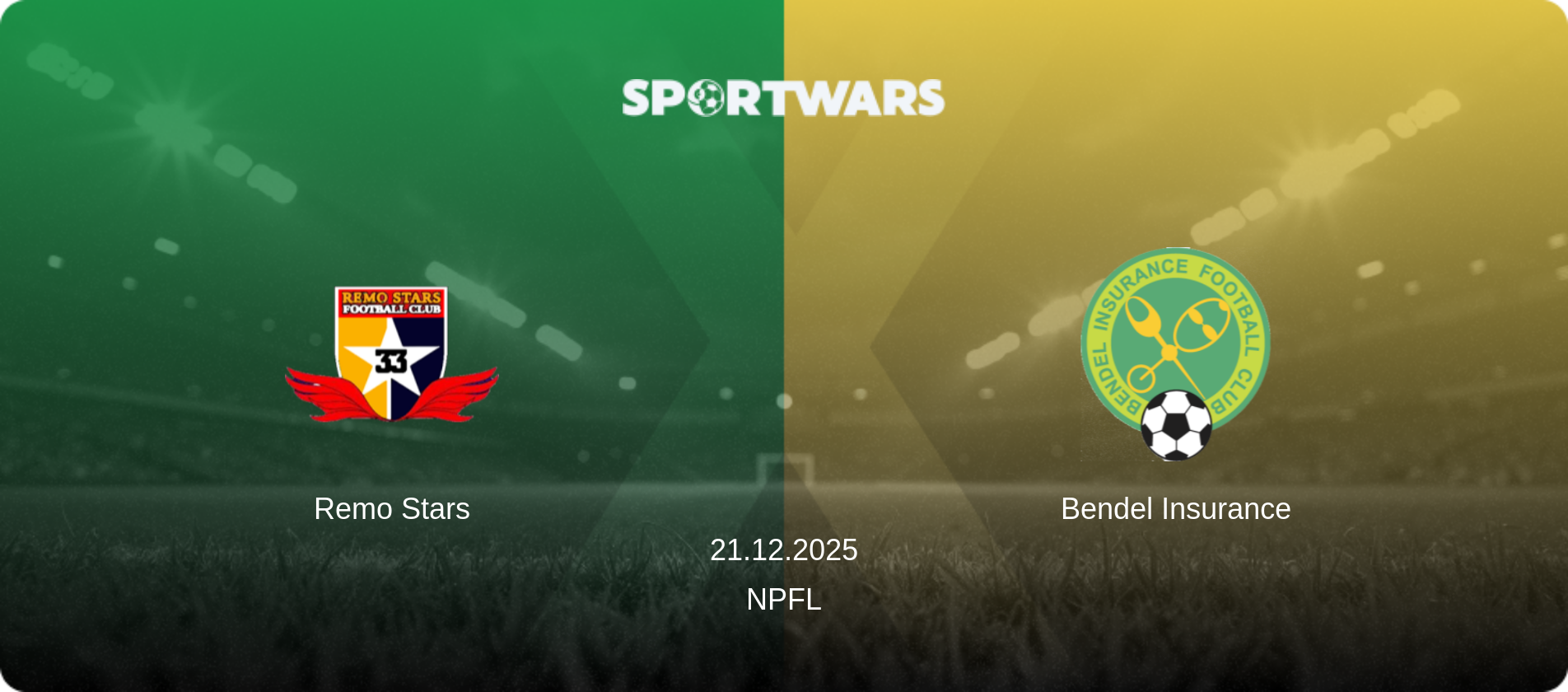 Remo Stars — Bendel Insurance, 21.12.2025 — NPFL (match preview)